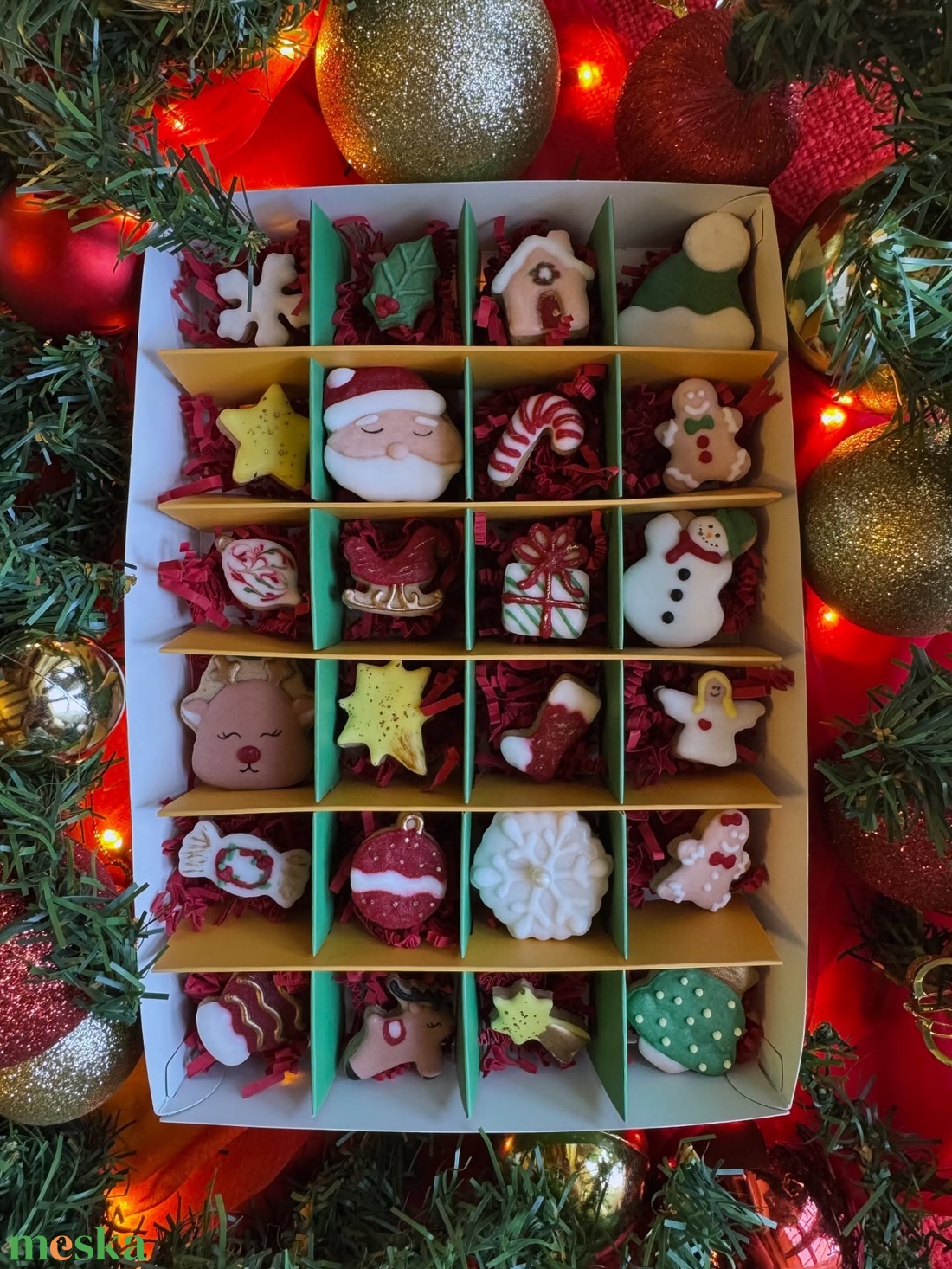 Mézeskalács adventi kalendárium - élelmiszer - édesség - mézeskalács - Meska.hu