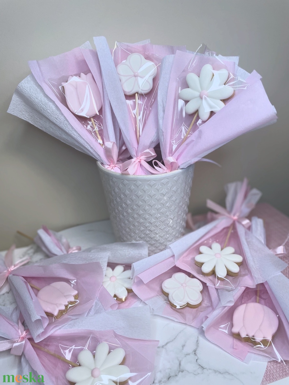 Mézeskalács virágcsokor - élelmiszer - édesség - mézeskalács - Meska.hu