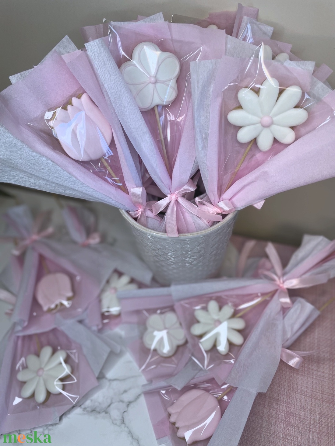 Mézeskalács virágcsokor - élelmiszer - édesség - mézeskalács - Meska.hu