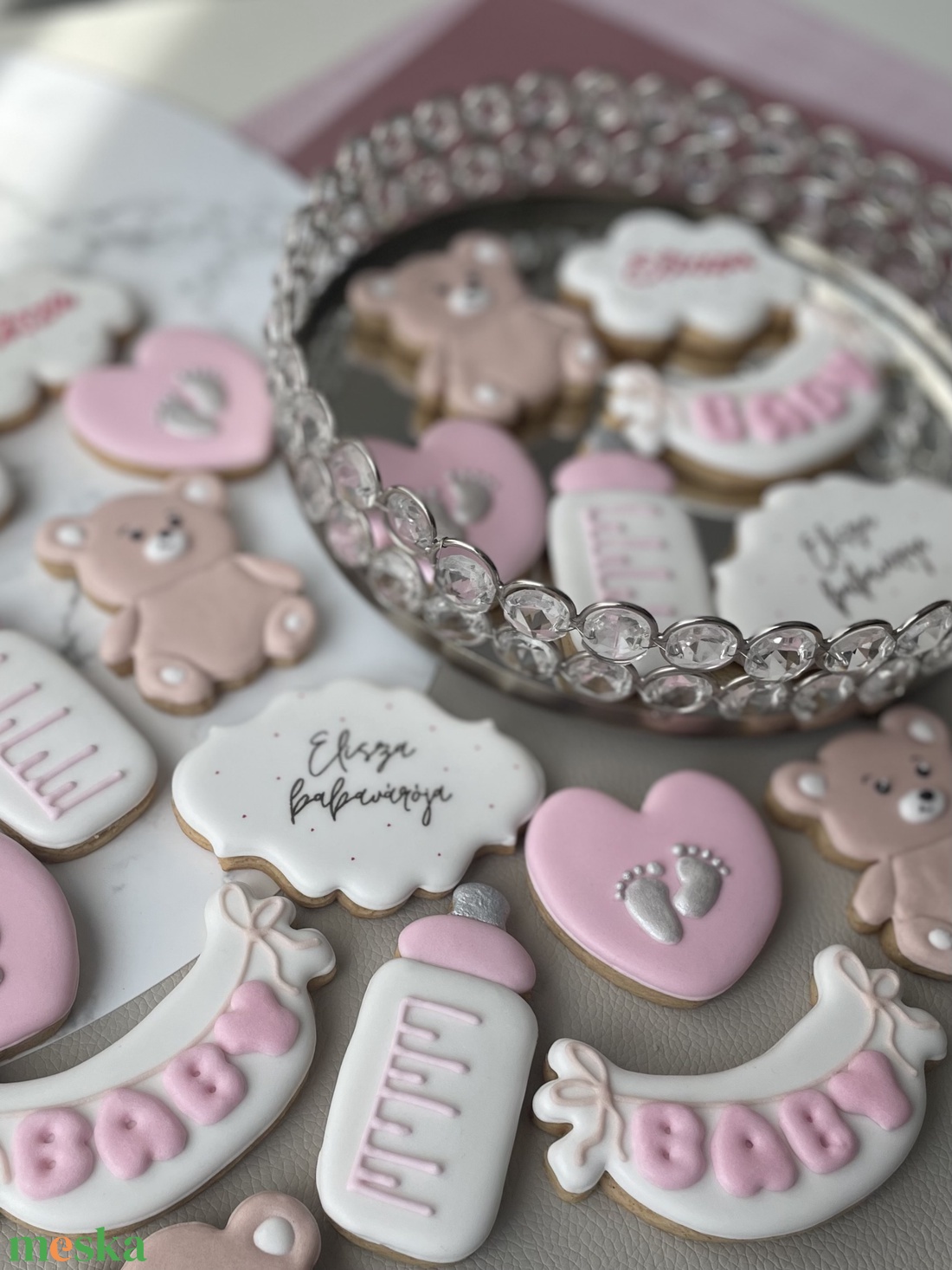 Babaváró mézeskalács szett - élelmiszer - édesség - mézeskalács - Meska.hu