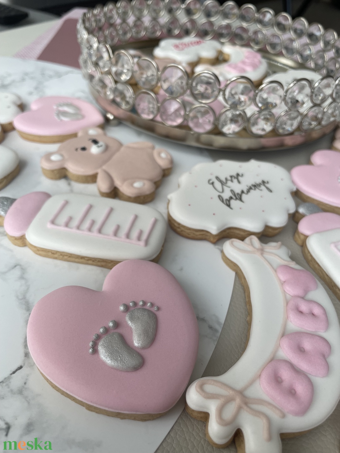 Babaváró mézeskalács szett - élelmiszer - édesség - mézeskalács - Meska.hu