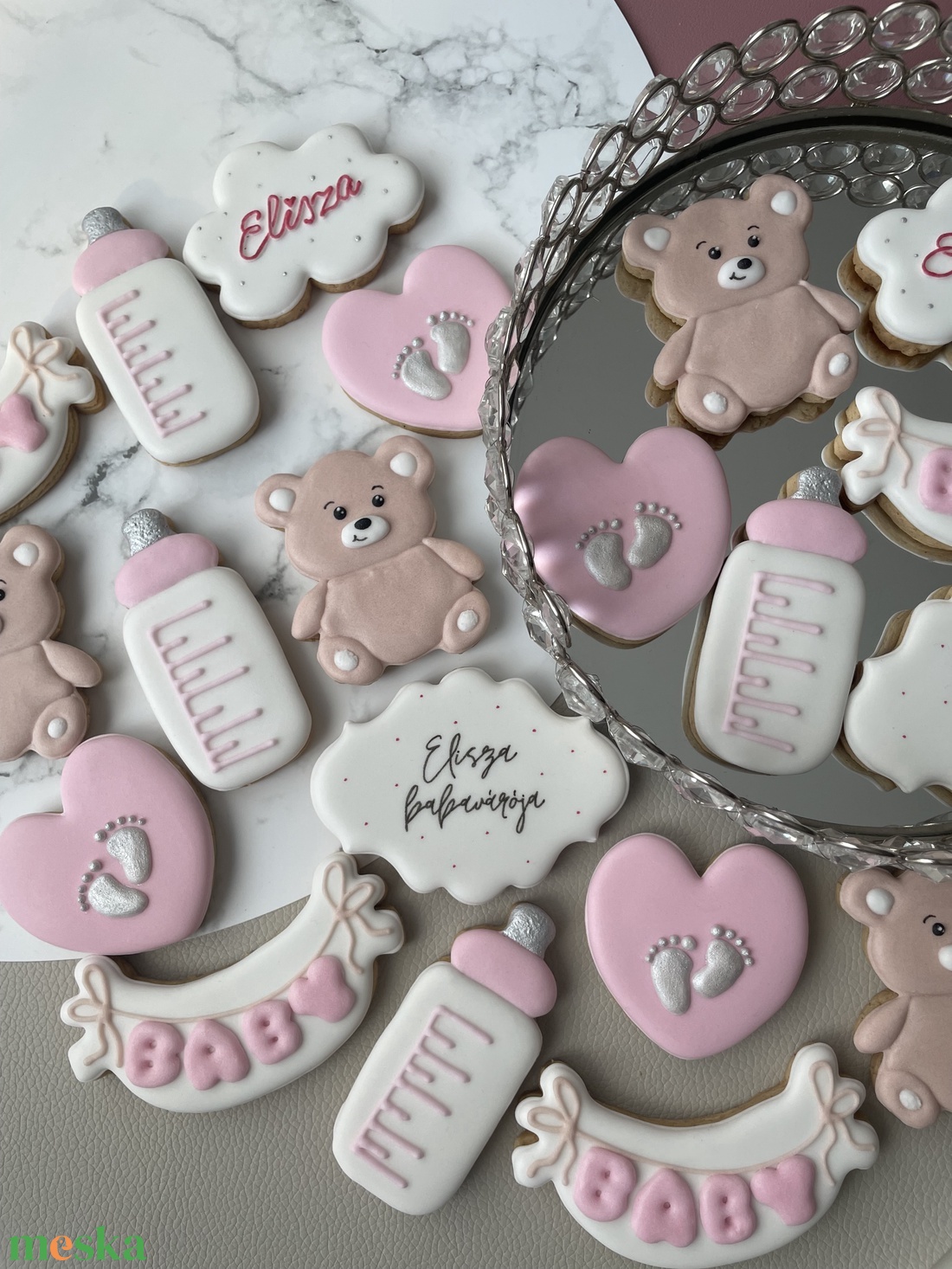 Babaváró mézeskalács szett - élelmiszer - édesség - mézeskalács - Meska.hu