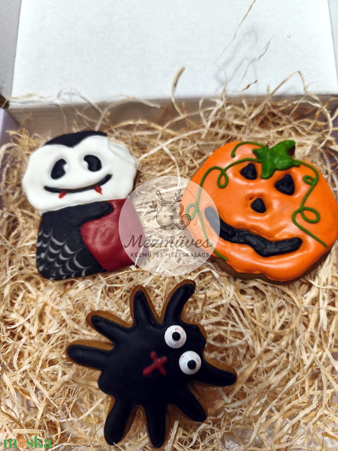 Halloween mézeskalács - élelmiszer - édesség - mézeskalács - Meska.hu