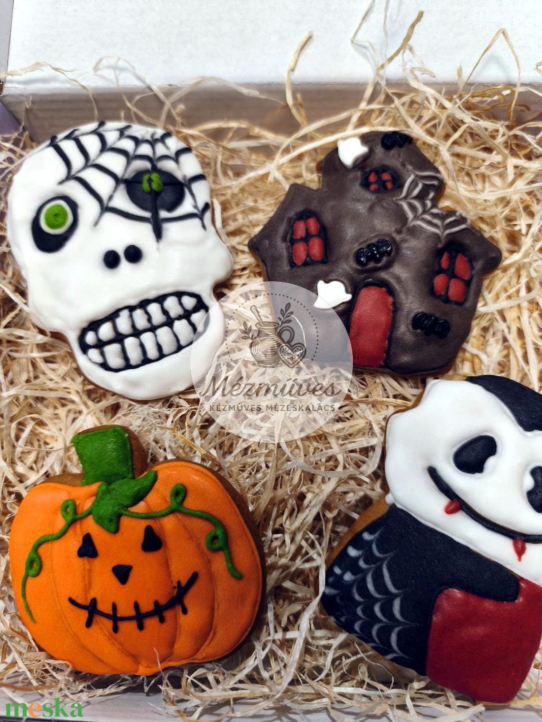 Halloween mézeskalács - élelmiszer - édesség - mézeskalács - Meska.hu