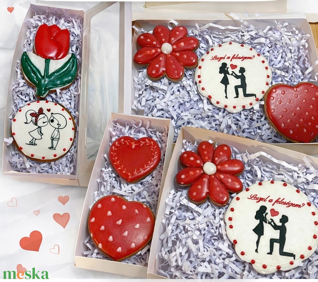 Valentin mézeskalács - élelmiszer - édesség - mézeskalács - Meska.hu