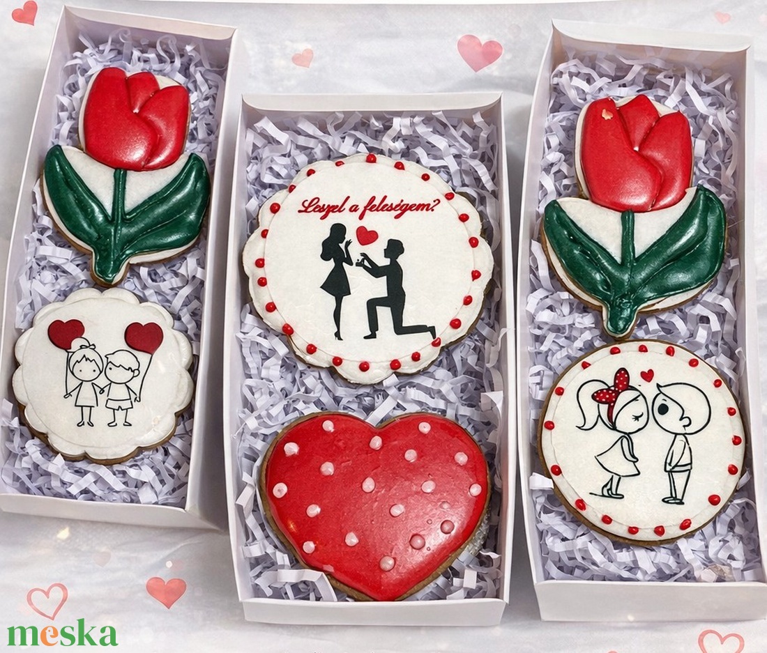 Valentin mézeskalács - élelmiszer - édesség - mézeskalács - Meska.hu