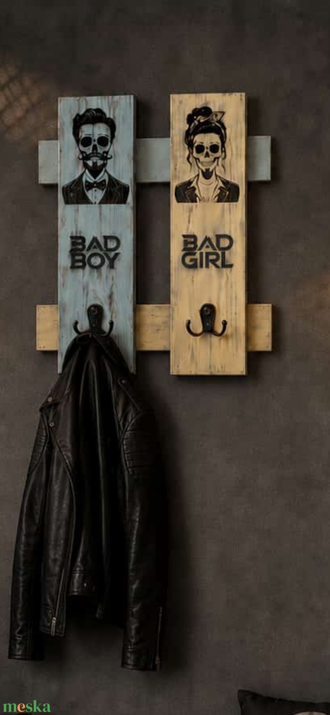 BAD BOY/GIRL fali fogas  - otthon & életmód - bútor - fogas - Meska.hu