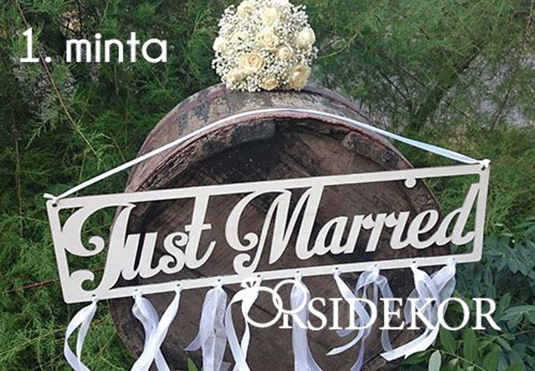 Just Married tábla fából - esküvő - dekoráció - helyszíni dekor - Meska.hu Just Married tábla fából - esküvő - dekoráció - helyszíni dekor - Meska.hu