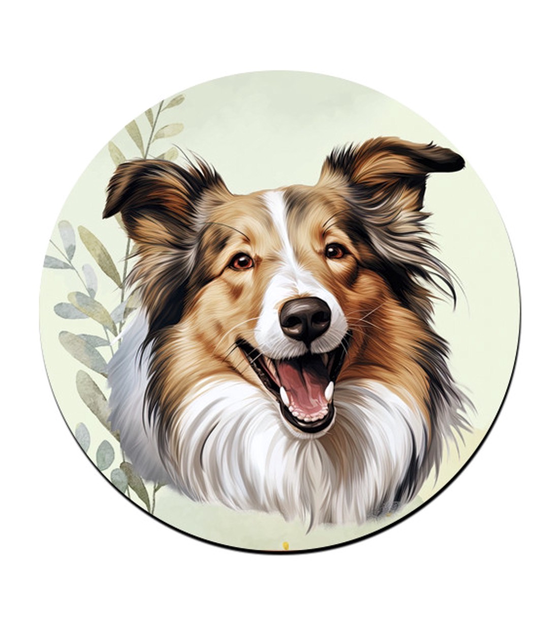 Shetlandi juhászkutya portré mintás bögre alátét -  - Meska.hu
