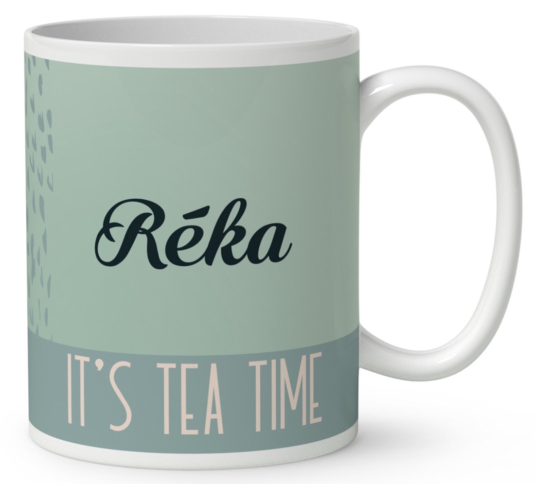 Kérd a neveddel - Tea idő - Malacka mintás bögre - otthon & életmód - konyhafelszerelés, tálalás - tálalás - bögre & csésze - Meska.hu