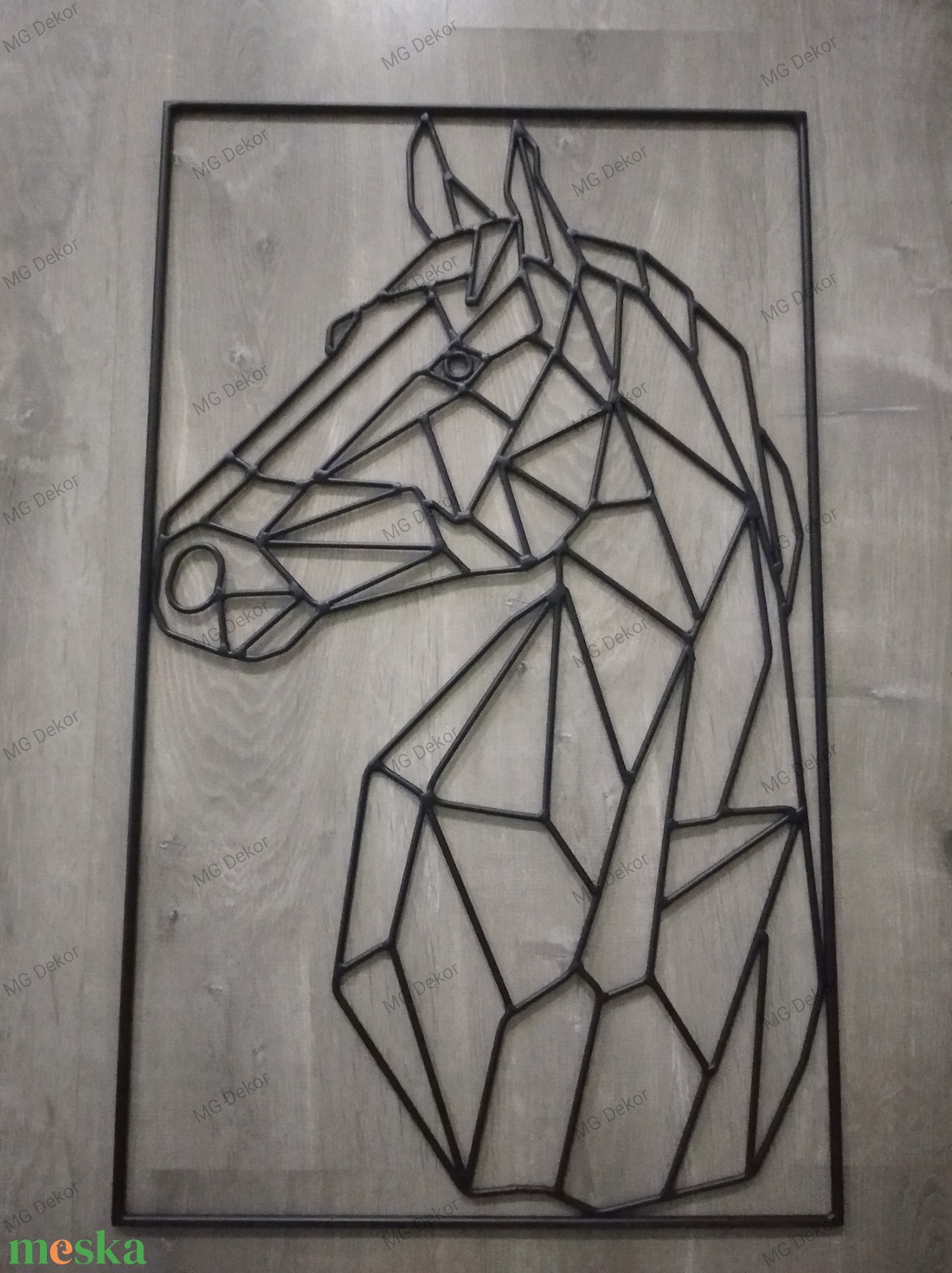 Ló fémből - otthon & lakás - dekoráció - fali és függő dekoráció - falra akasztható dekor - Meska.hu