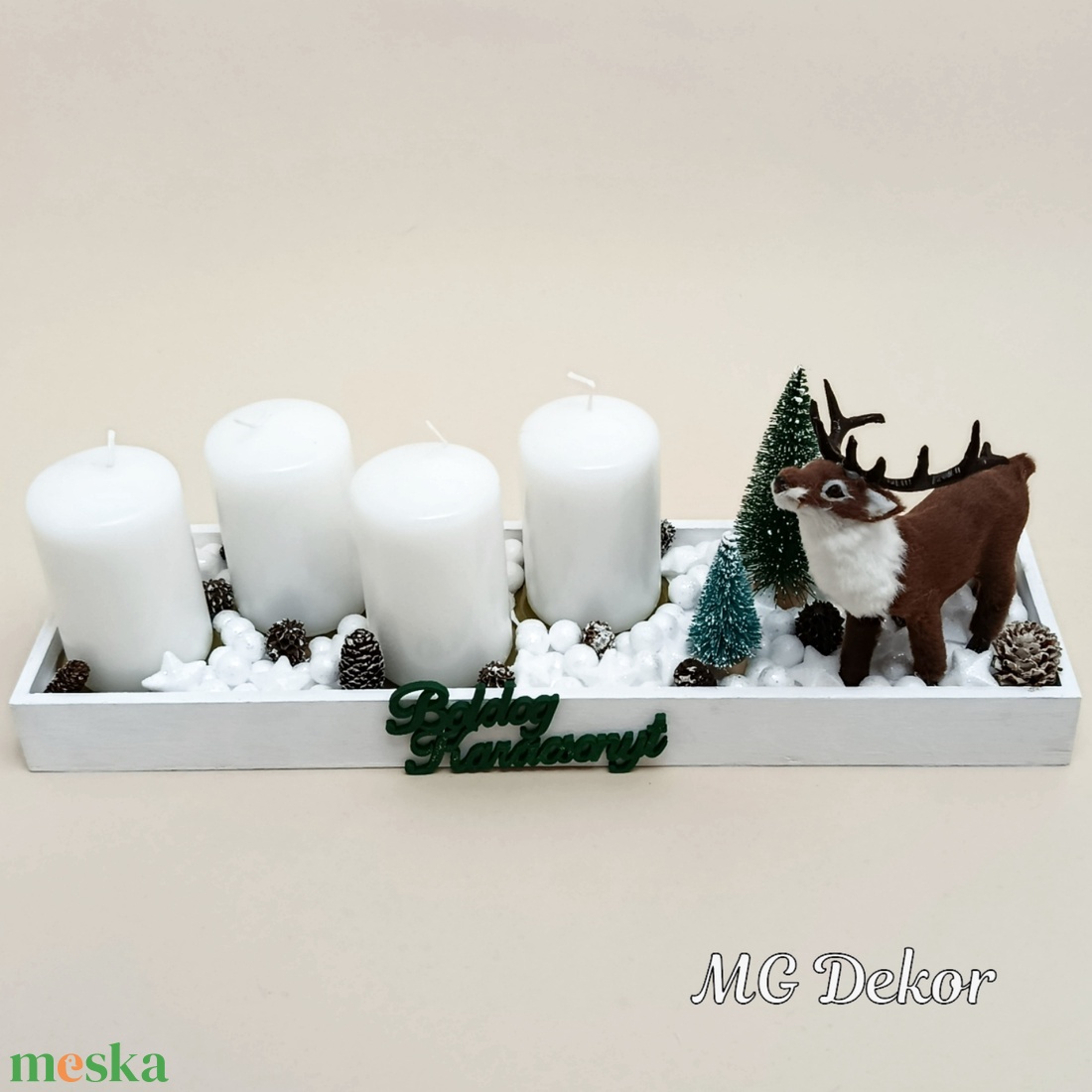 Adventi asztaldísz szarvassal - karácsony - adventi díszek - adventi asztaldísz - Meska.hu Adventi asztaldísz szarvassal - karácsony - adventi díszek - adventi asztaldísz - Meska.hu