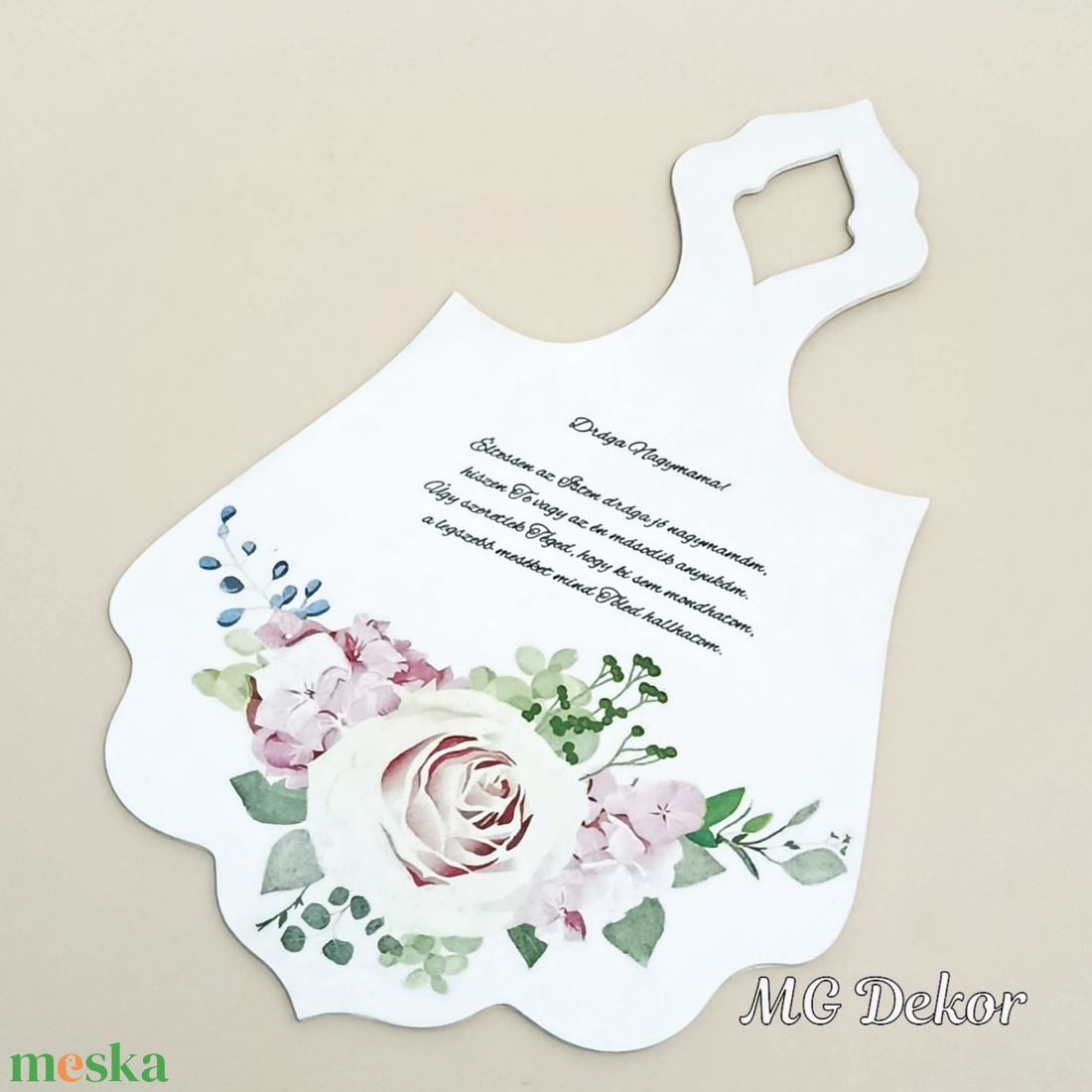 Nagymama köszöntő vágódeszka - otthon & életmód - konyhafelszerelés, tálalás - konyhai dekoráció - konyhai dísz - Meska.hu