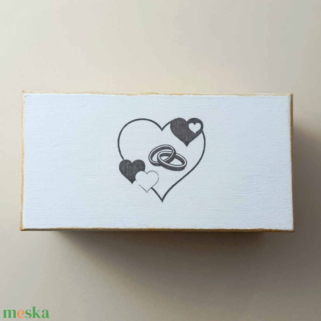 Jó házasság titka nászajándék - arany színű  - esküvő - emlék & ajándék - nászajándék - esküvői pénzátadó doboz - Meska.hu