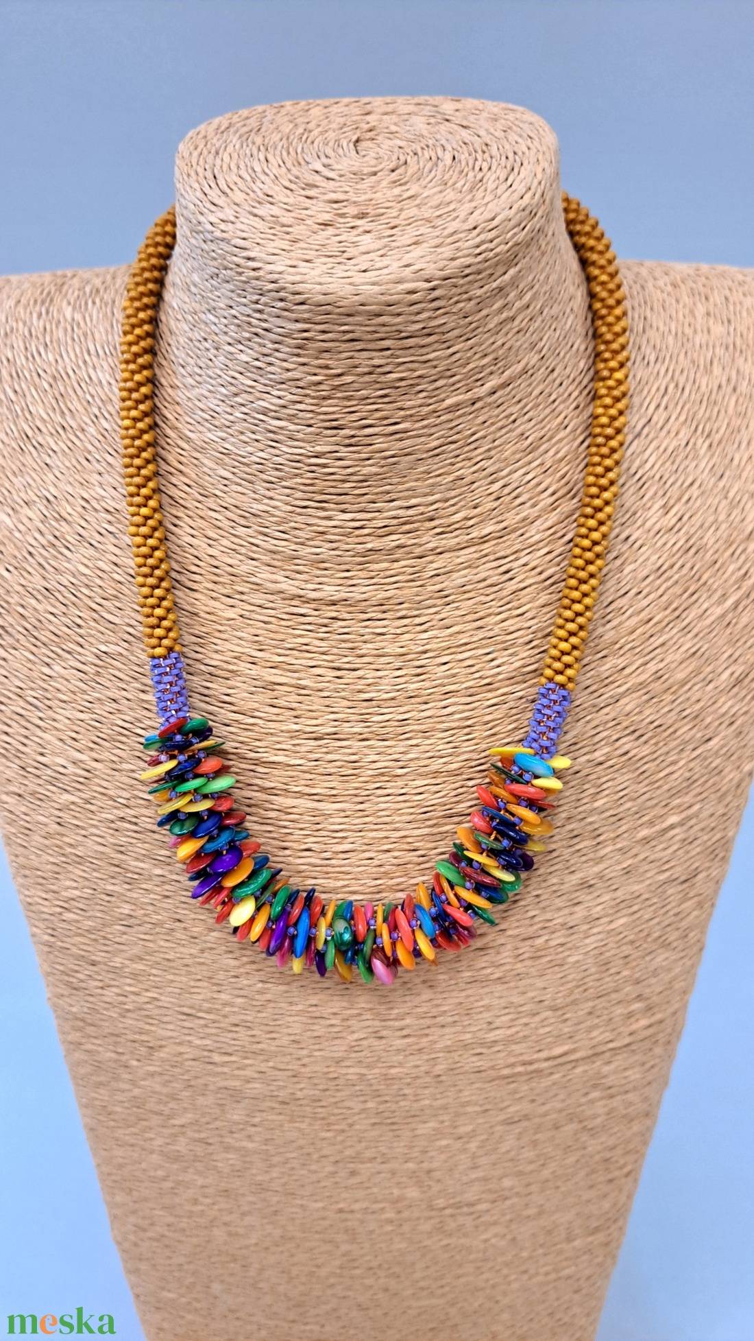 Szines kagylók tánca - ékszer - nyaklánc - medál nélküli nyaklánc - Meska.hu