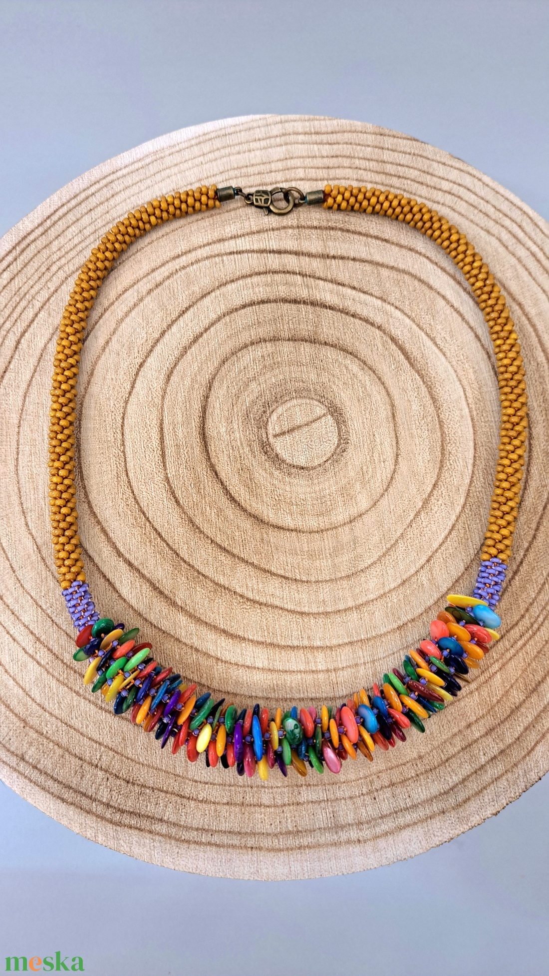 Szines kagylók tánca - ékszer - nyaklánc - medál nélküli nyaklánc - Meska.hu