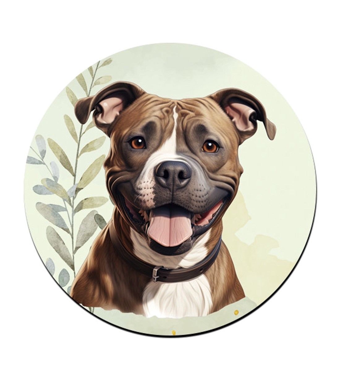Staffordshire terrier portré mintás bögre alátét -  - Meska.hu