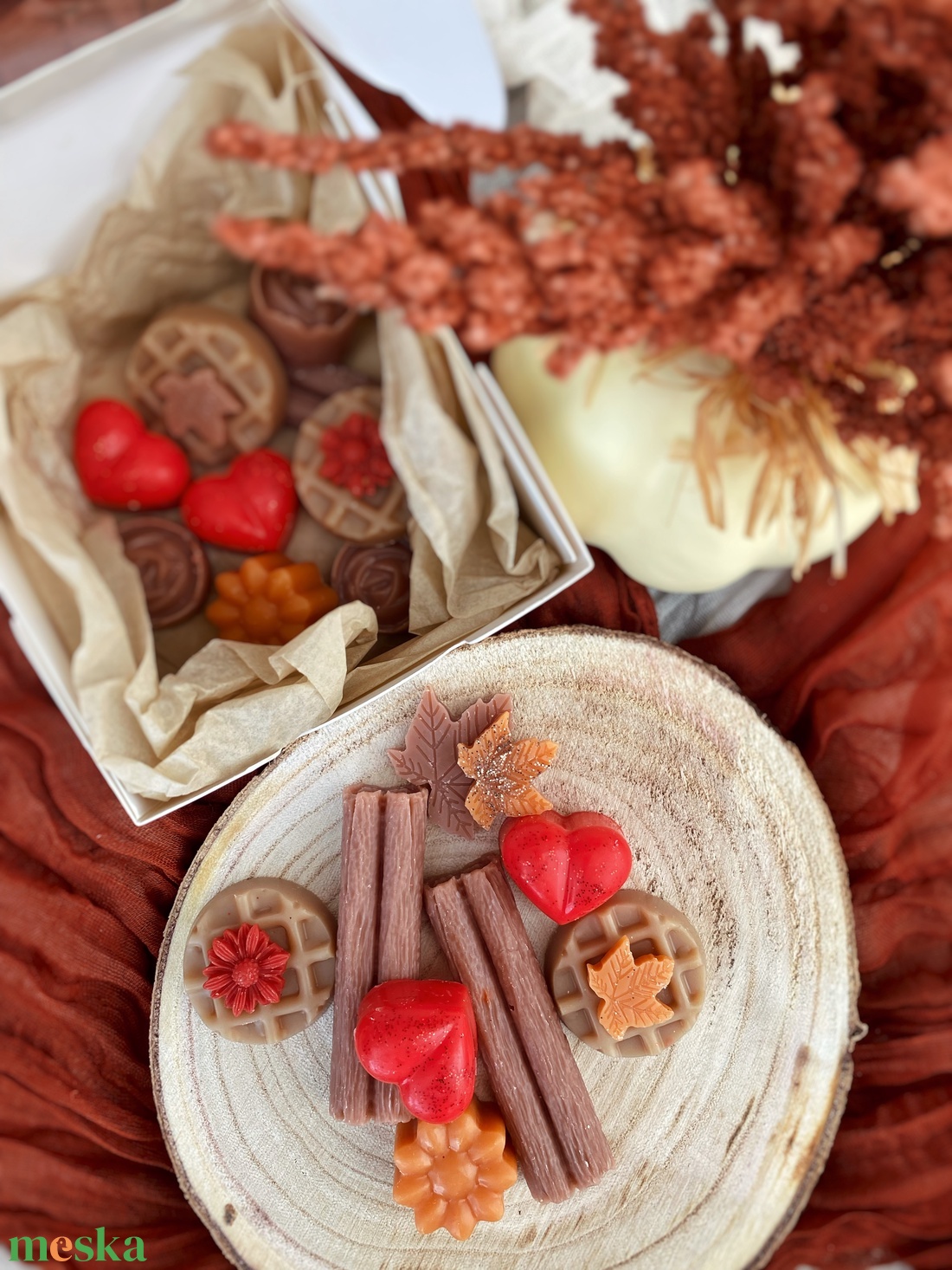 Forró almáspite illatú illatviasz (szójaviaszból) - otthon & életmód - gyertya, illat, aroma - illatviasz - Meska.hu