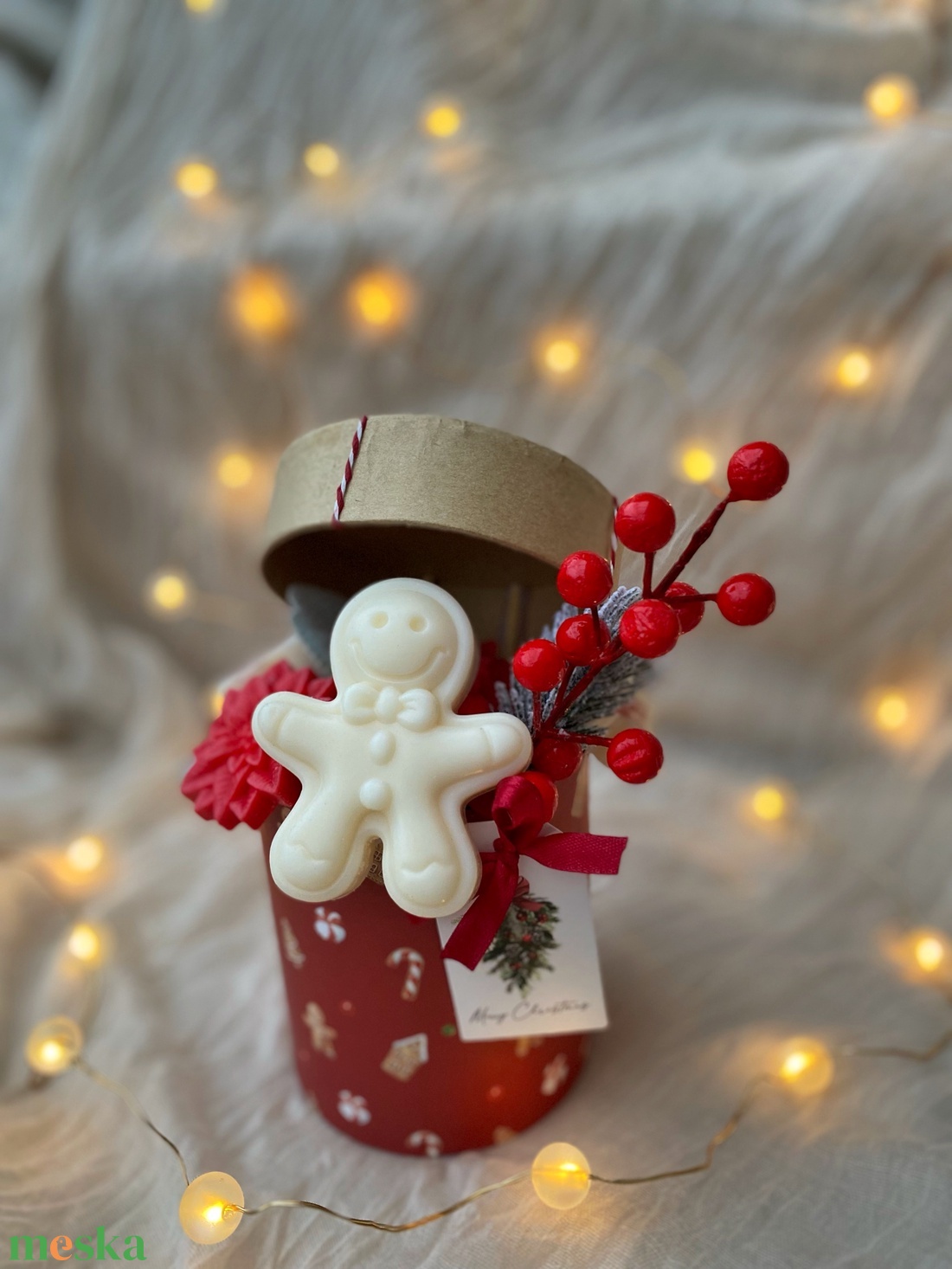 Mézis gyertyabox illatviasszal (szójaviaszból) - otthon & életmód - gyertya, illat, aroma - gyertya - Meska.hu