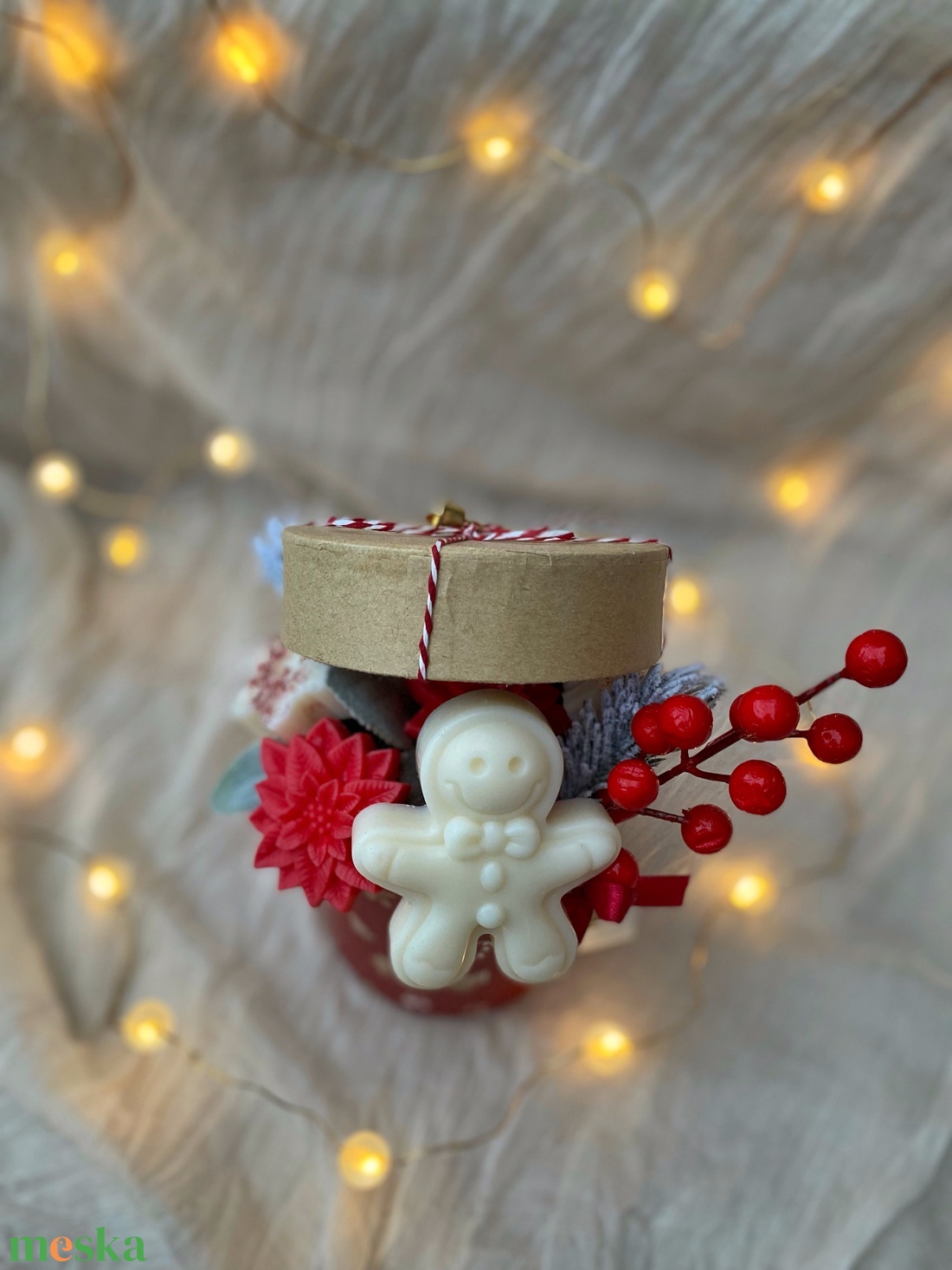 Mézis gyertyabox illatviasszal (szójaviaszból) - otthon & életmód - gyertya, illat, aroma - gyertya - Meska.hu