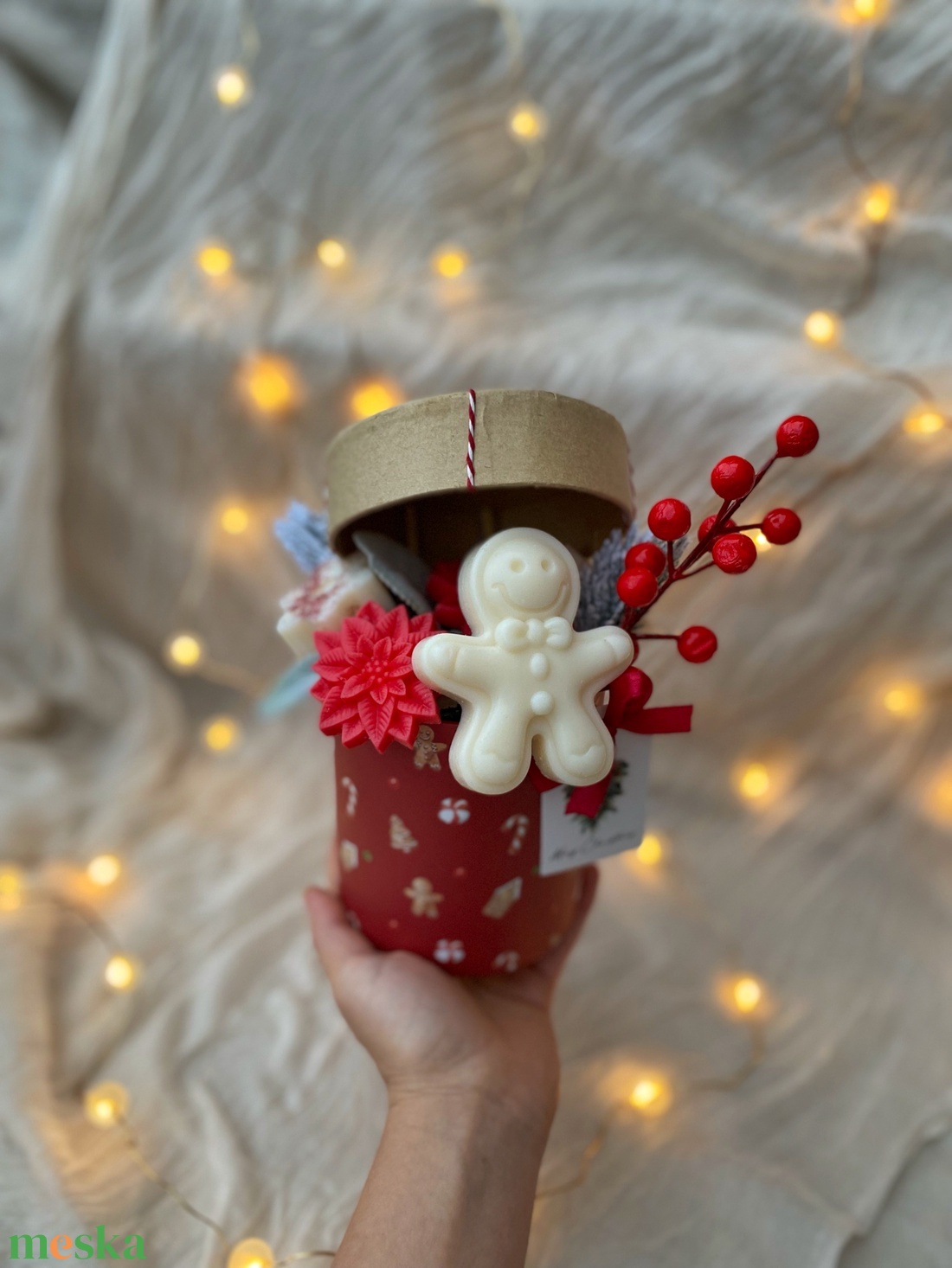 Mézis gyertyabox illatviasszal (szójaviaszból) - otthon & életmód - gyertya, illat, aroma - gyertya - Meska.hu