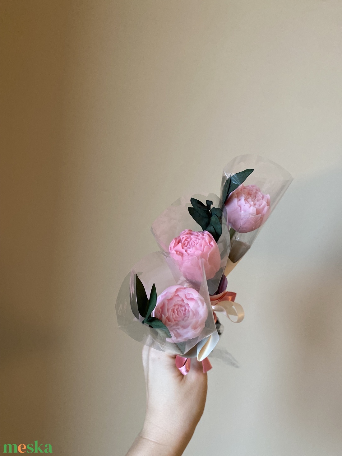 Illatos bazsarózsa (szójaviaszból) - kézműves ajándék Valentin napra, Nőnapra vagy más alkalomra - otthon & életmód - gyertya, illat, aroma - gyertya - Meska.hu