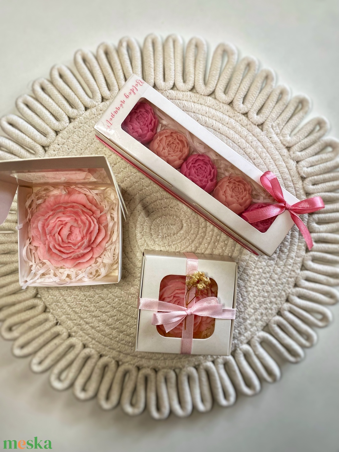 Bazsarózsa illatviasz díszdobozban-Nőnapra, valentin napra és más alkalomra - otthon & életmód - gyertya, illat, aroma - gyertya - Meska.hu