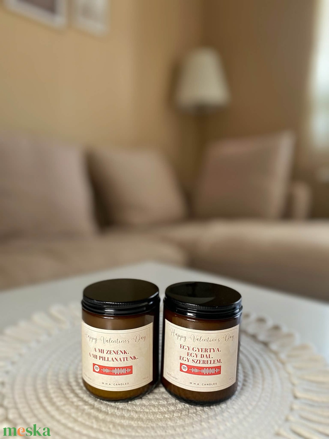 Személyre szabható Spotify gyertya (szójaviaszból) � egyedi, romantikus ajándék kedvenc dallal - otthon & életmód - gyertya, illat, aroma - gyertya - Meska.hu