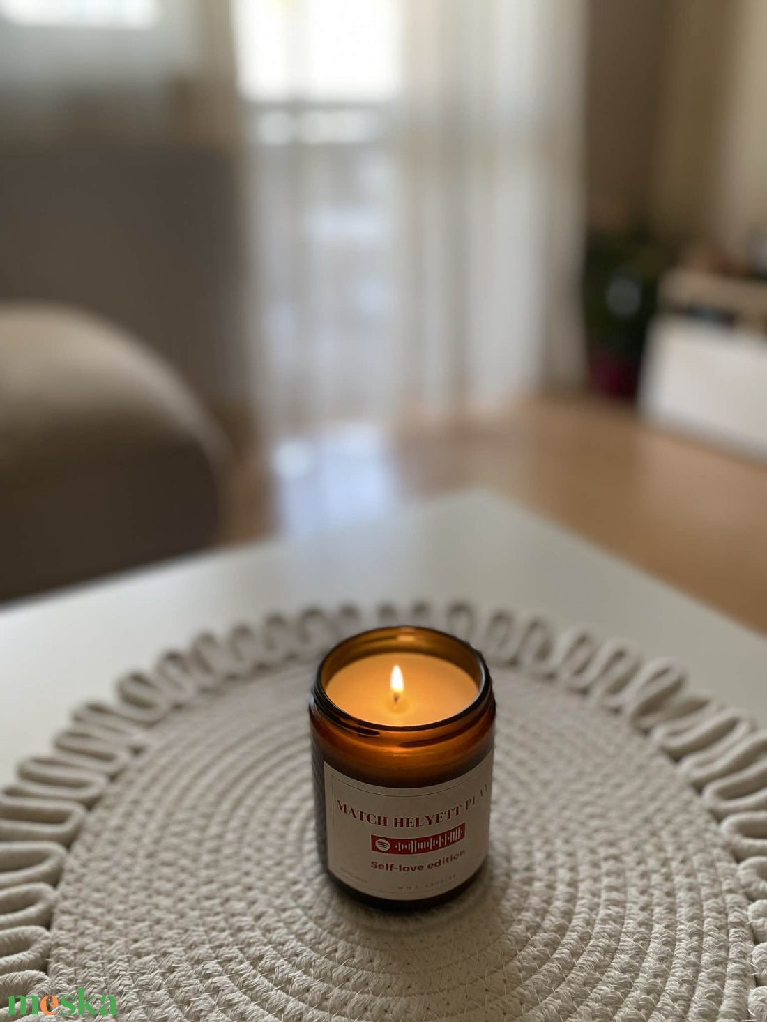 Self-love, személyre szabható Spotify gyertya (szójaviaszból) � Randimentes estékhez, kedvenc dallal - otthon & életmód - gyertya, illat, aroma - gyertya - Meska.hu