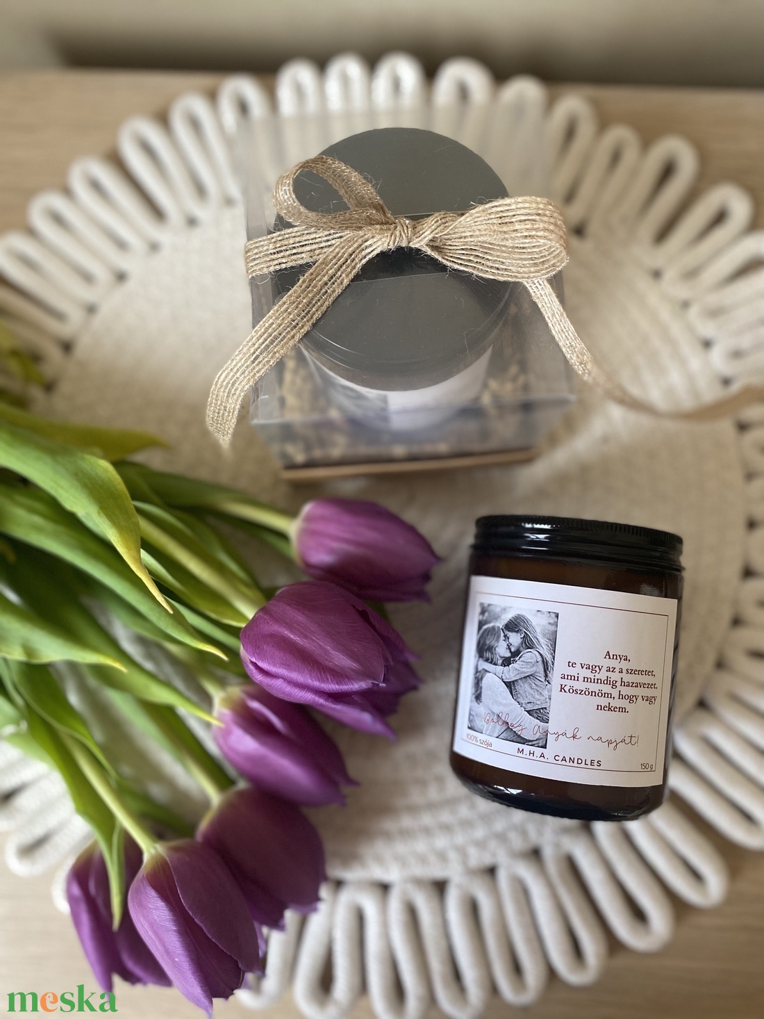 Fényképes szójagyertya - személyes, Anyák napi ajándék - otthon & életmód - gyertya, illat, aroma - gyertya - Meska.hu