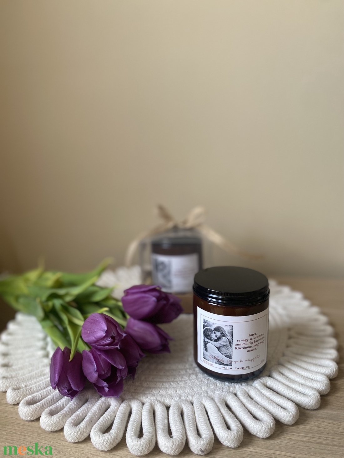 Fényképes szójagyertya - személyes, Anyák napi ajándék - otthon & életmód - gyertya, illat, aroma - gyertya - Meska.hu