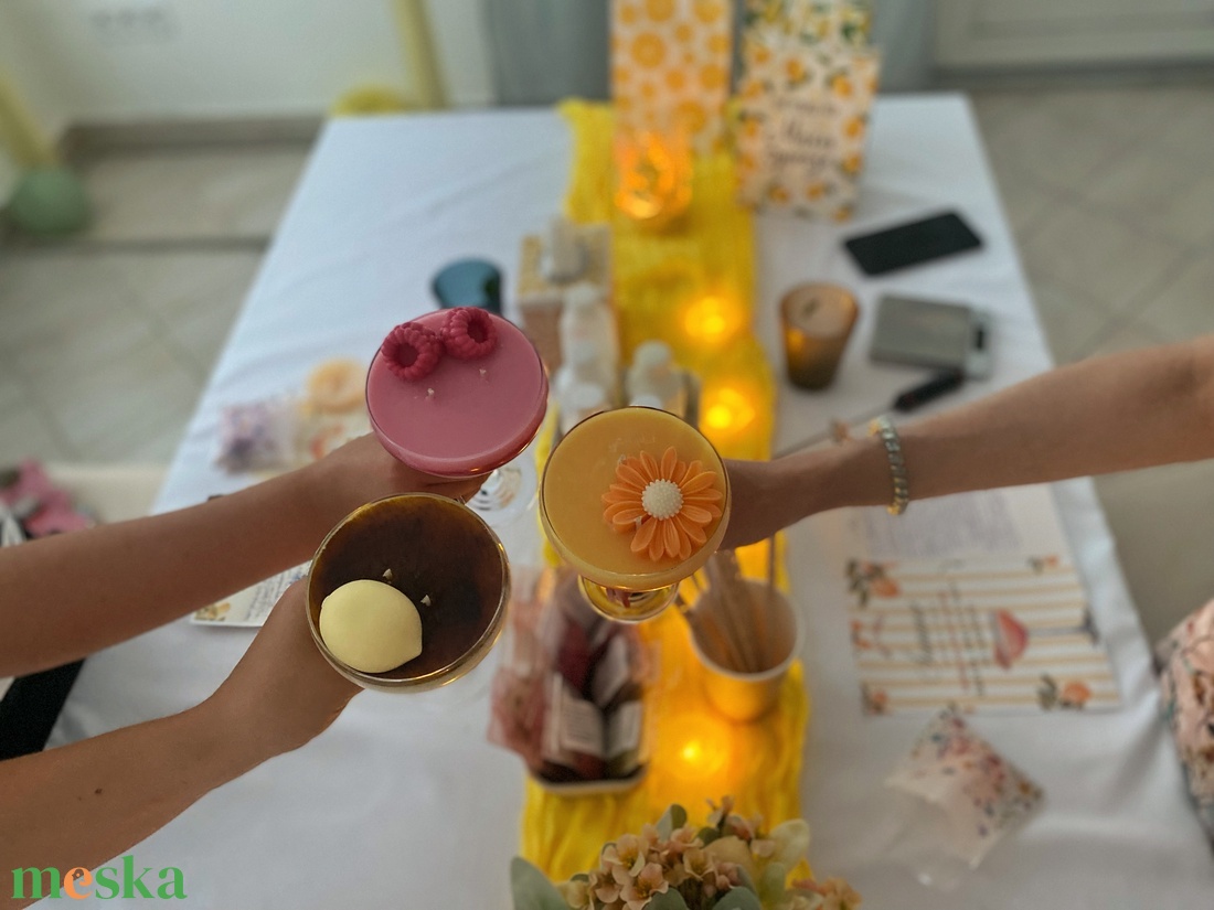Ünnepi koktélgyertya és illatviasz készítő workshop � Élményajándék (Ajándékutalvány) - diy (csináld magad) - workshop & tanfolyam - Meska.hu