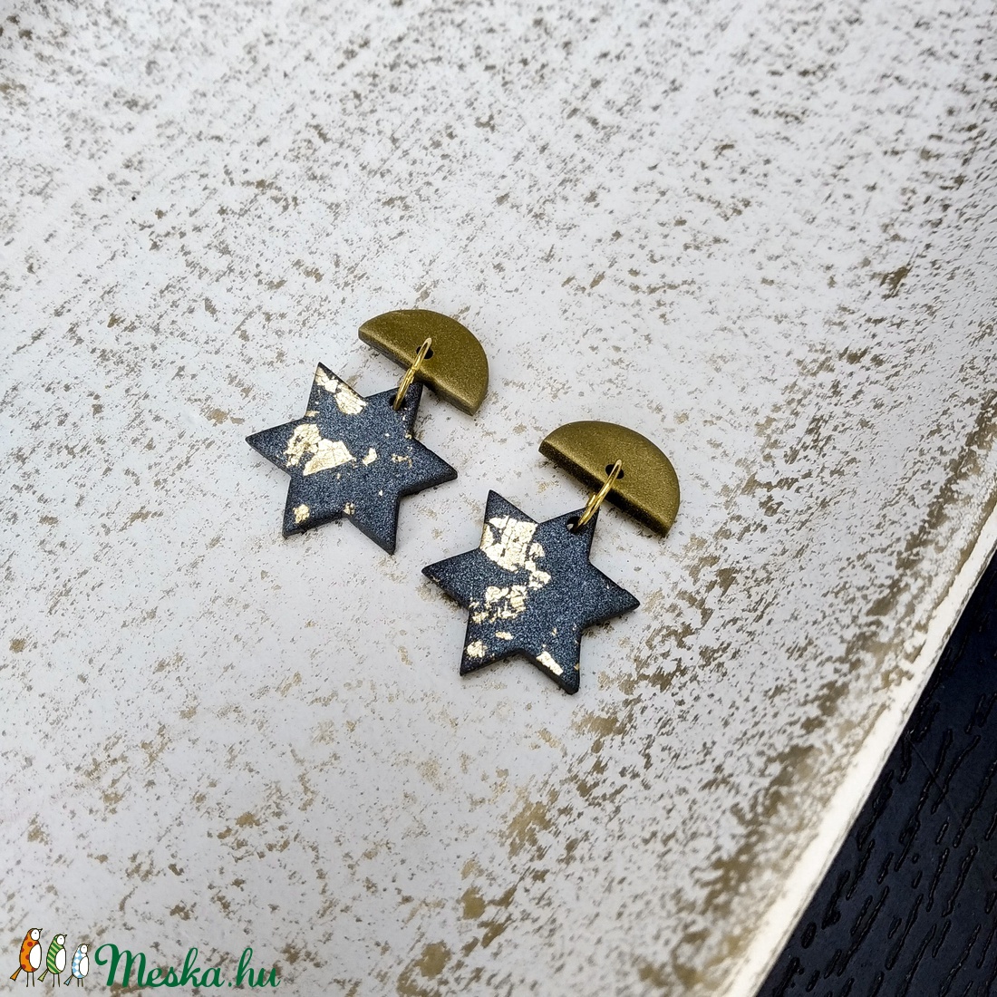 Golden #6 - ékszer - fülbevaló - lógó fülbevaló - Meska.hu Golden #6 - ékszer - fülbevaló - lógó fülbevaló - Meska.hu