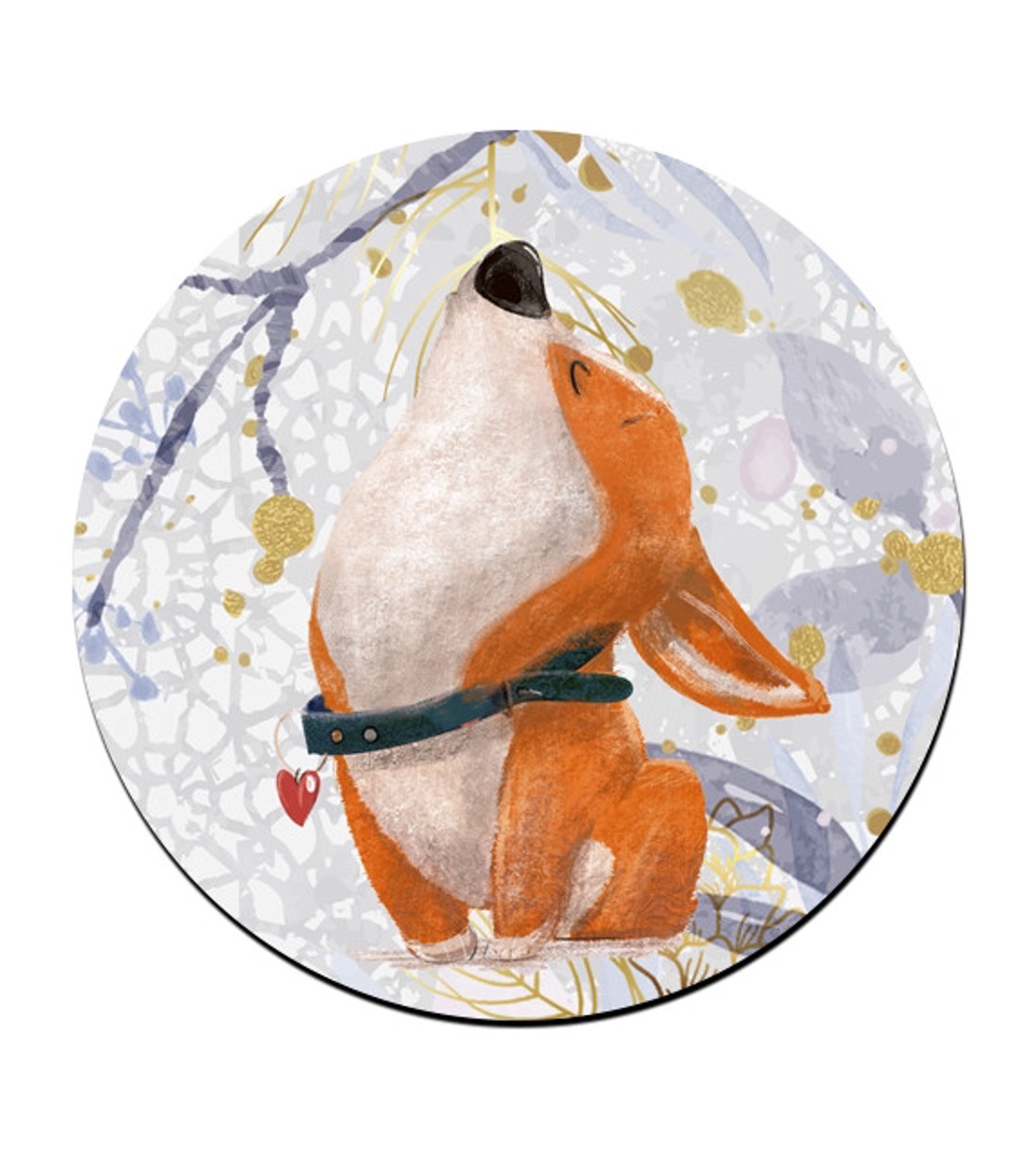 Cuki corgi kutyus mintás bögre alátét -  - Meska.hu