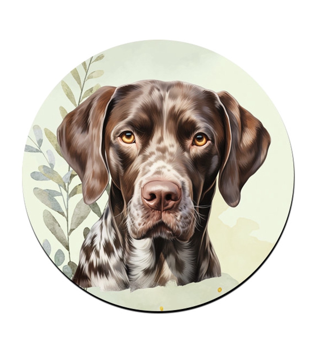 Német rövidszőrű vizsla portré mintás bögre alátét -  - Meska.hu