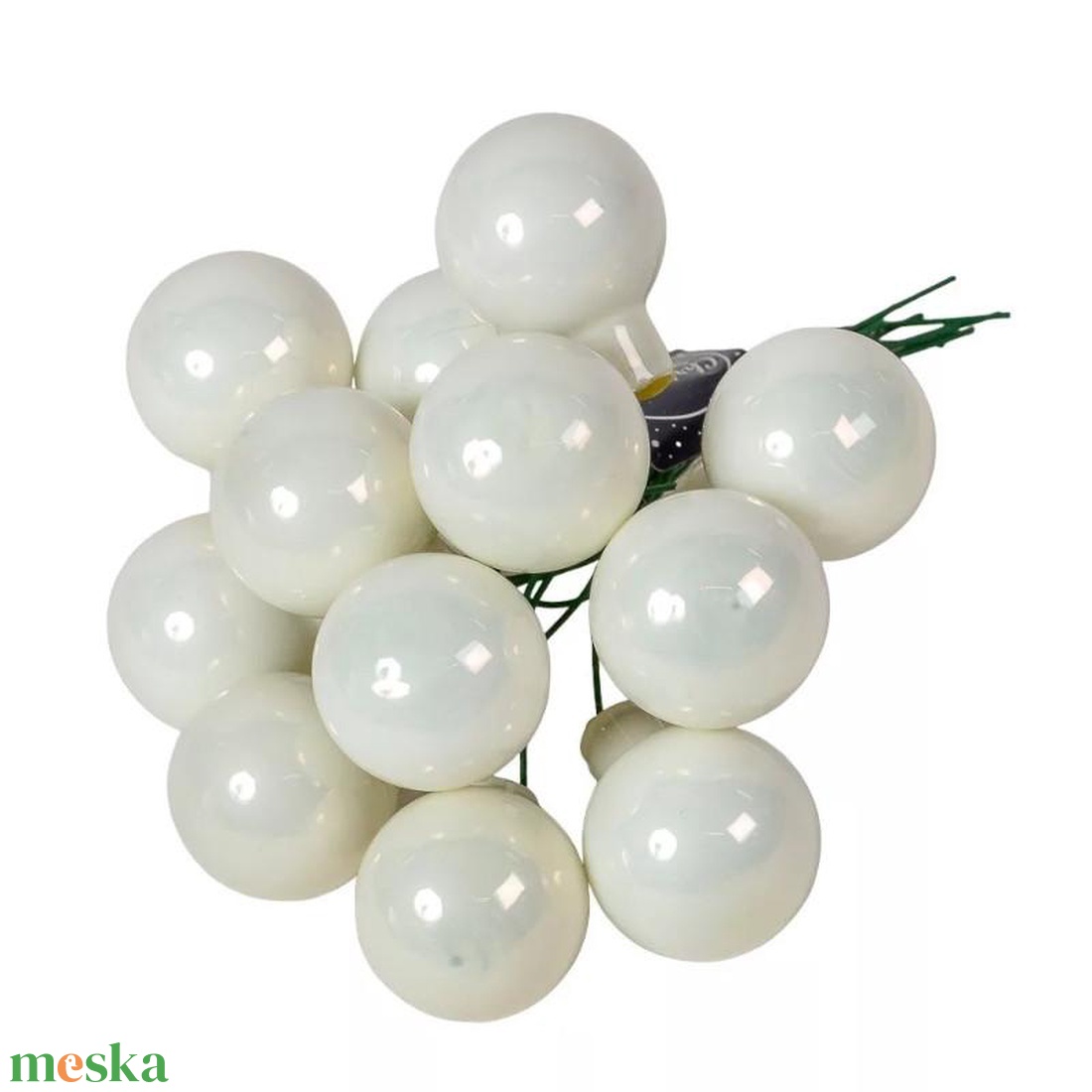 Üveggömb pick 2,5 cm - téli fehér - fényes 12 db - kellékek & szerszámok - dekorációs kellékek - üveggömb pick - Meska.hu Üveggömb pick 2,5 cm - téli fehér - fényes 12 db - kellékek & szerszámok - dekorációs kellékek - üveggömb pick - Meska.hu