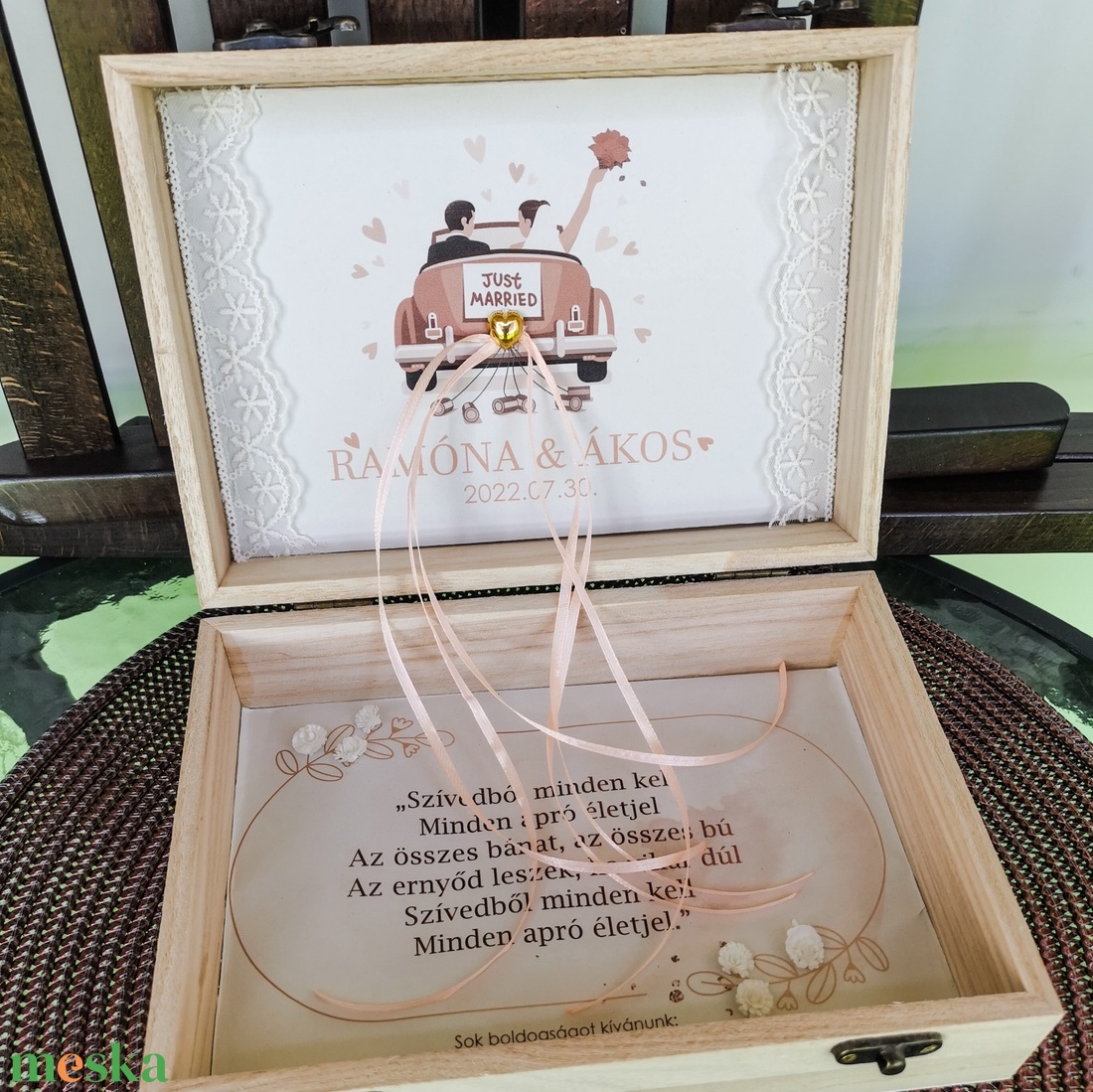 Esküvői pénzátadó box - esküvő - emlék & ajándék - nászajándék - Meska.hu
