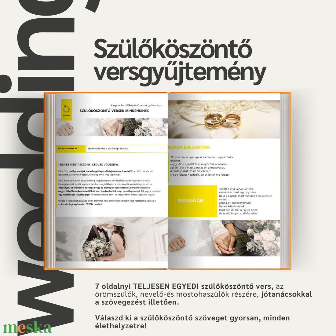 Szülőköszöntő versesfüzet Egyedi és különleges szövegek az esküvőtökre - esküvő - emlék & ajándék - szülőköszöntő ajándék - Meska.hu Szülőköszöntő versesfüzet Egyedi és különleges szövegek az esküvőtökre - esküvő - emlék & ajándék - szülőköszöntő ajándék - Meska.hu