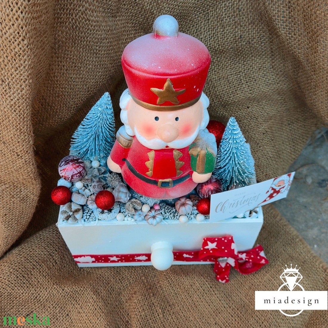 Csendőrös adventi asztali dísz - karácsony - adventi díszek - adventi asztaldísz - Meska.hu