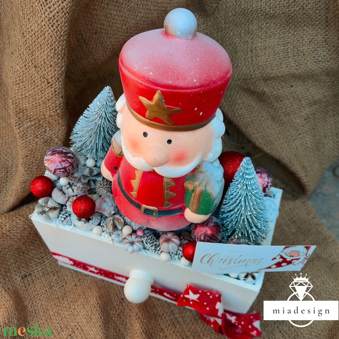 Csendőrös adventi asztali dísz - karácsony - adventi díszek - adventi asztaldísz - Meska.hu