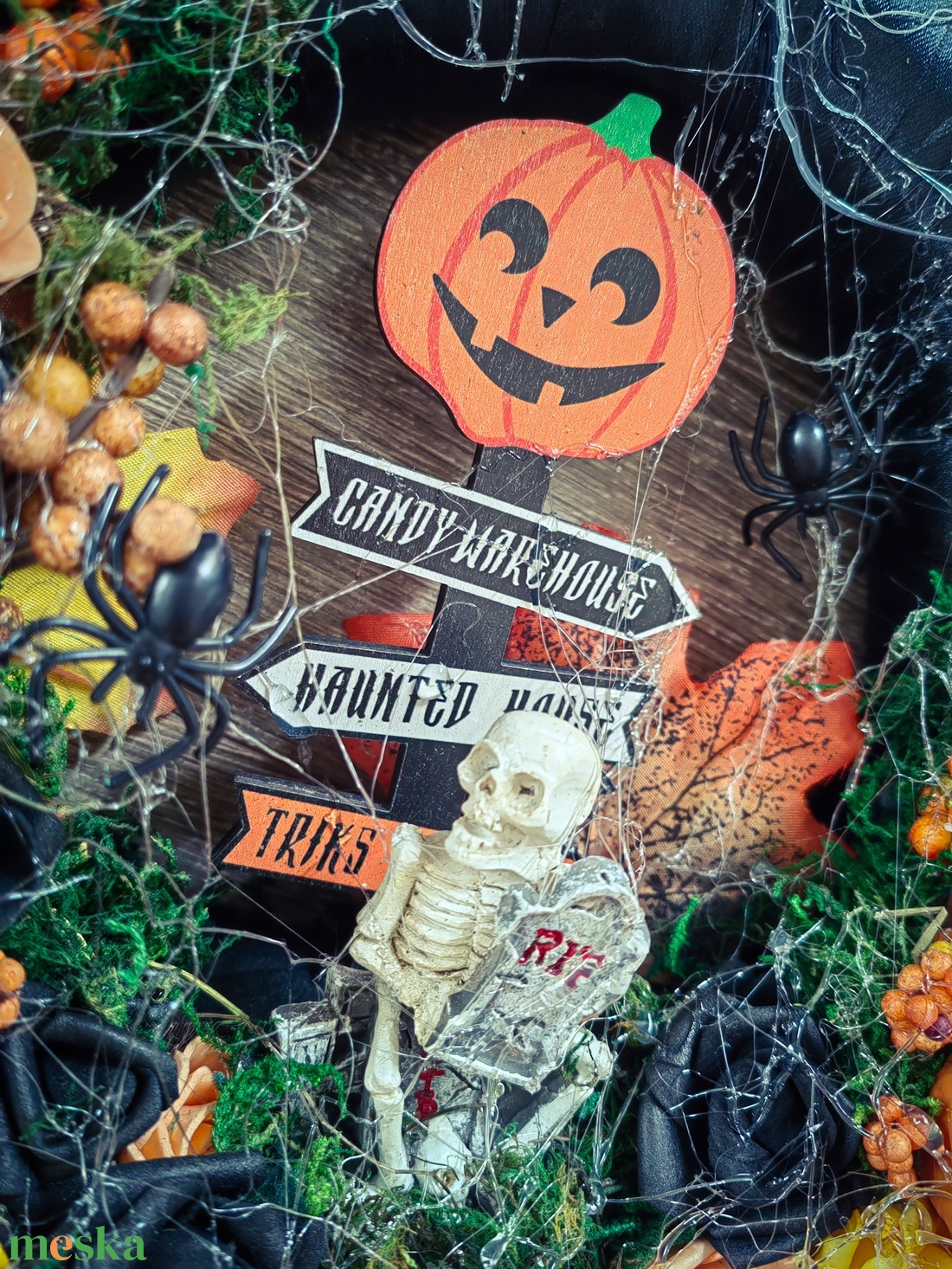 Halloweeni kézműves ajtókopogtató - otthon & életmód - dekoráció - ajtó- és ablak dekoráció - ajtódísz & kopogtató - Meska.hu Halloweeni kézműves ajtókopogtató - otthon & életmód - dekoráció - ajtó- és ablak dekoráció - ajtódísz & kopogtató - Meska.hu