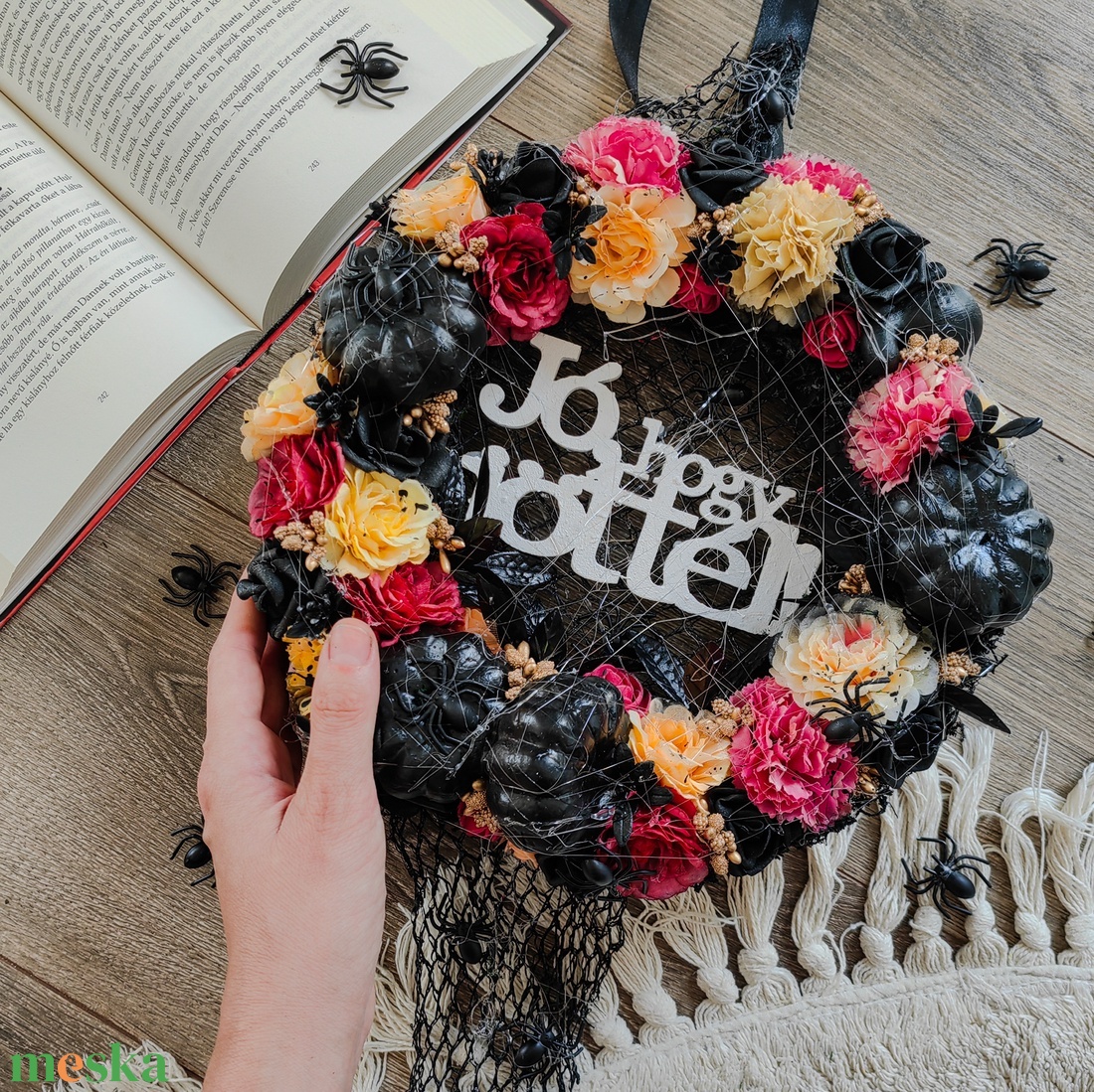 Halloweeni kézműves ajtókopogtató - otthon & életmód - dekoráció - ajtó- és ablak dekoráció - ajtódísz & kopogtató - Meska.hu Halloweeni kézműves ajtókopogtató - otthon & életmód - dekoráció - ajtó- és ablak dekoráció - ajtódísz & kopogtató - Meska.hu