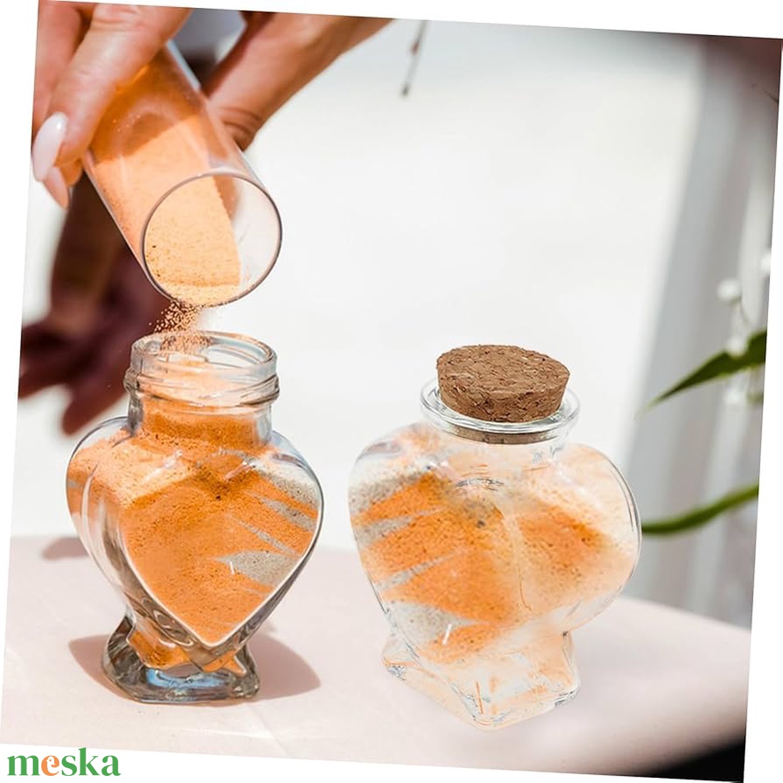 Narancs dekor homok mikro  0,60,8 mm, 450 g - kellékek & szerszámok - vegyes alapanyag - egyéb alapanyag - Meska.hu