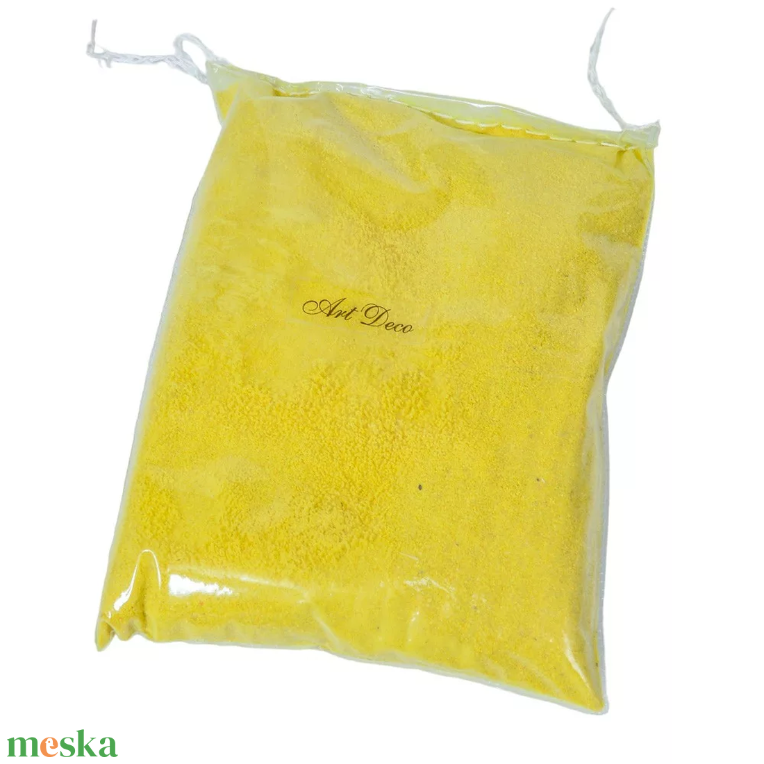 Sárga dekor homok mikro  0,60,8 mm, 450 g - kellékek & szerszámok - vegyes alapanyag - egyéb alapanyag - Meska.hu
