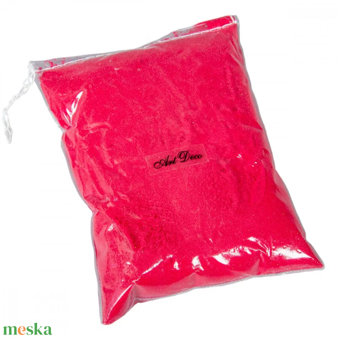 Piros dekor homok mikro  0,60,8 mm, 450 g - kellékek & szerszámok - vegyes alapanyag - egyéb alapanyag - Meska.hu