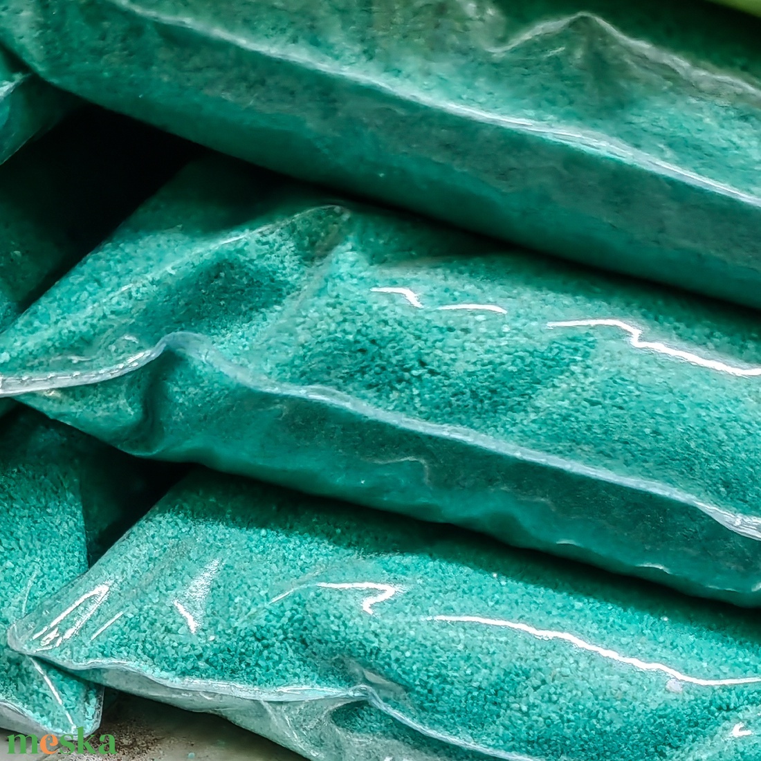 Menta dekor homok mikro  0,60,8 mm, 450 g - kellékek & szerszámok - vegyes alapanyag - egyéb alapanyag - Meska.hu