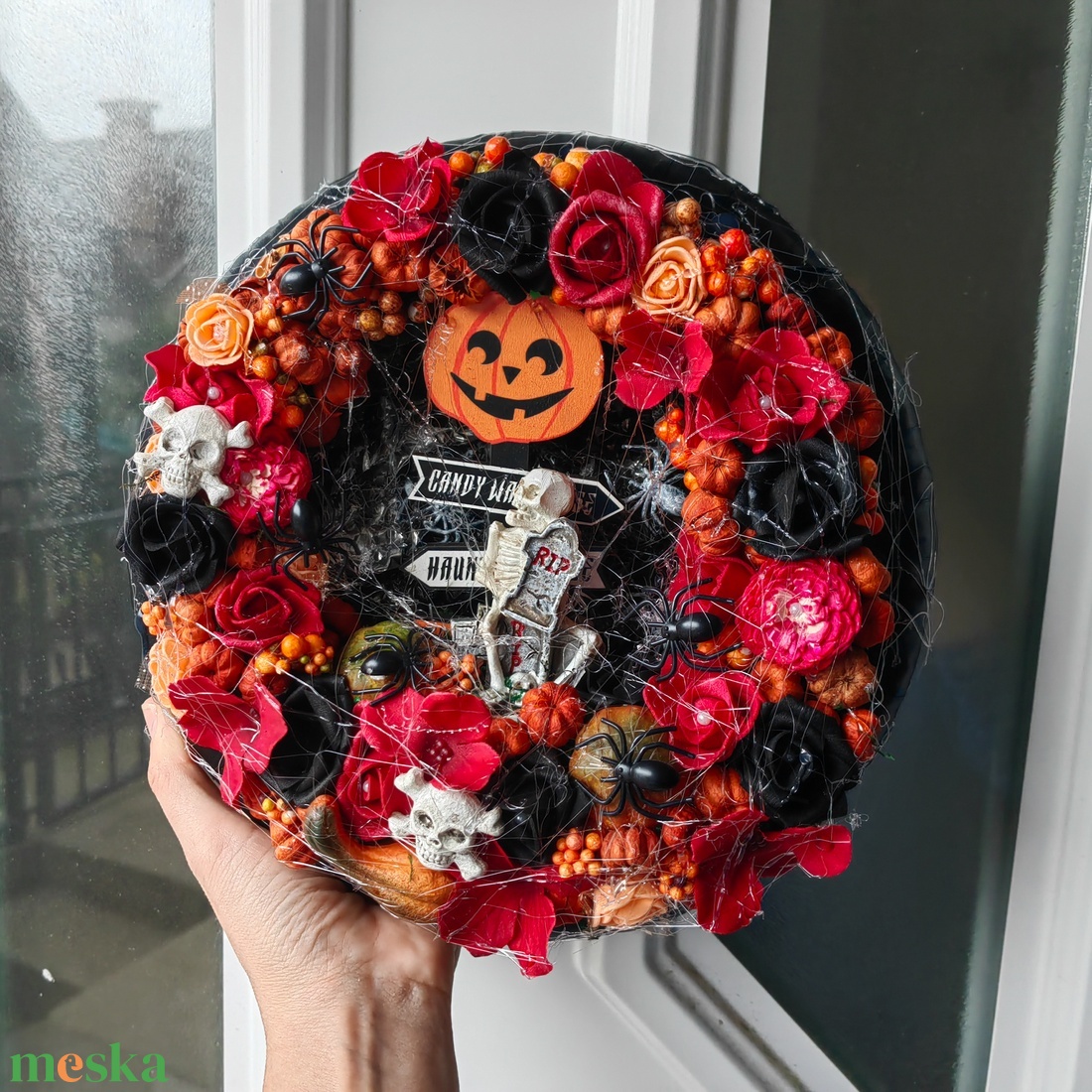 Halloween ajtókopogtató  - otthon & életmód - dekoráció - ajtó- és ablak dekoráció - ajtódísz & kopogtató - Meska.hu Halloween ajtókopogtató  - otthon & életmód - dekoráció - ajtó- és ablak dekoráció - ajtódísz & kopogtató - Meska.hu