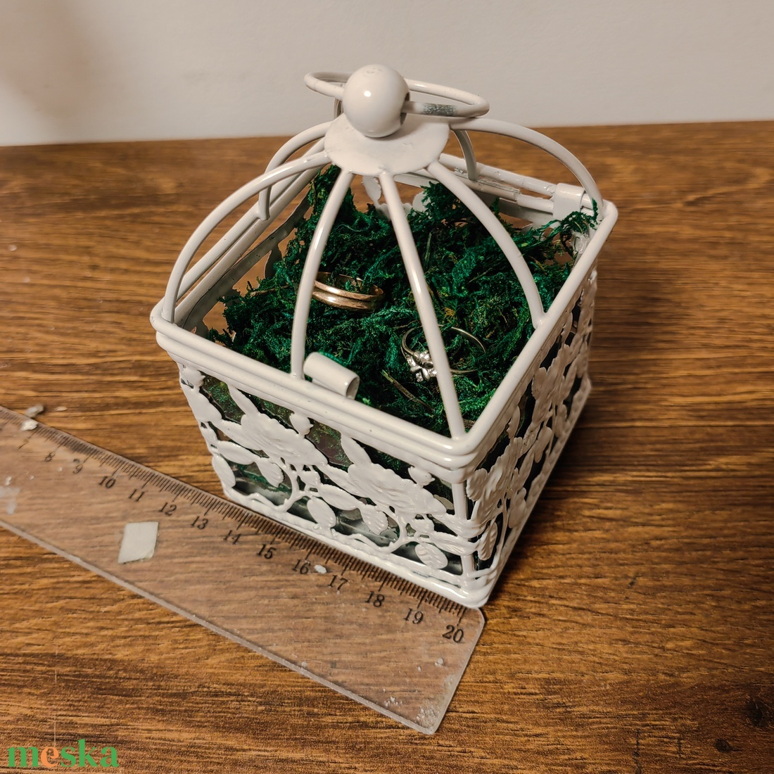 Rózsalugasos esküvői gyűrűtartó  - esküvő - kiegészítők - gyűrűtartó & gyűrűpárna - Meska.hu