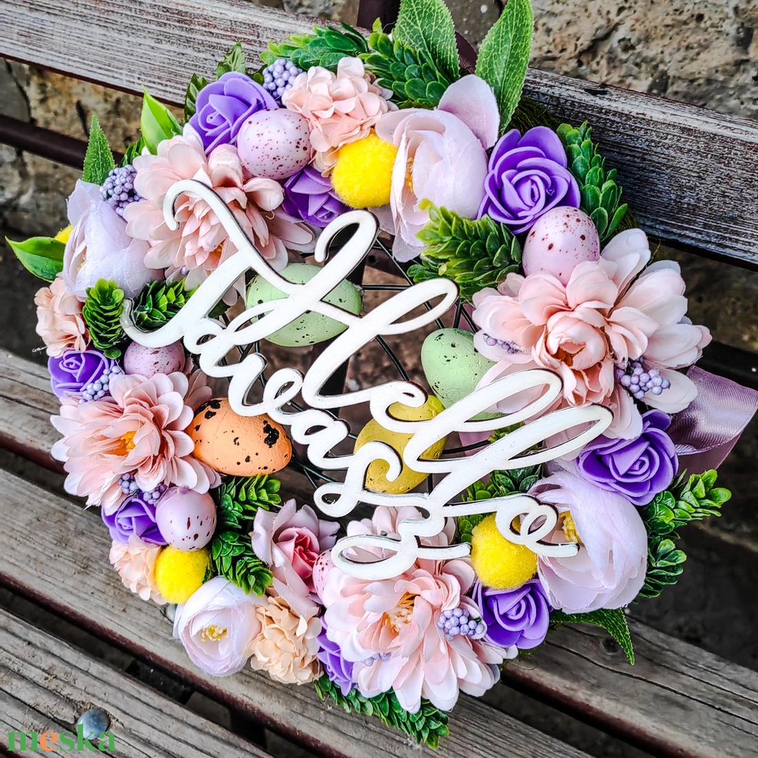 Tavaszi ajtókopogtató  - otthon & életmód - dekoráció - ajtó- és ablak dekoráció - ajtódísz & kopogtató - Meska.hu