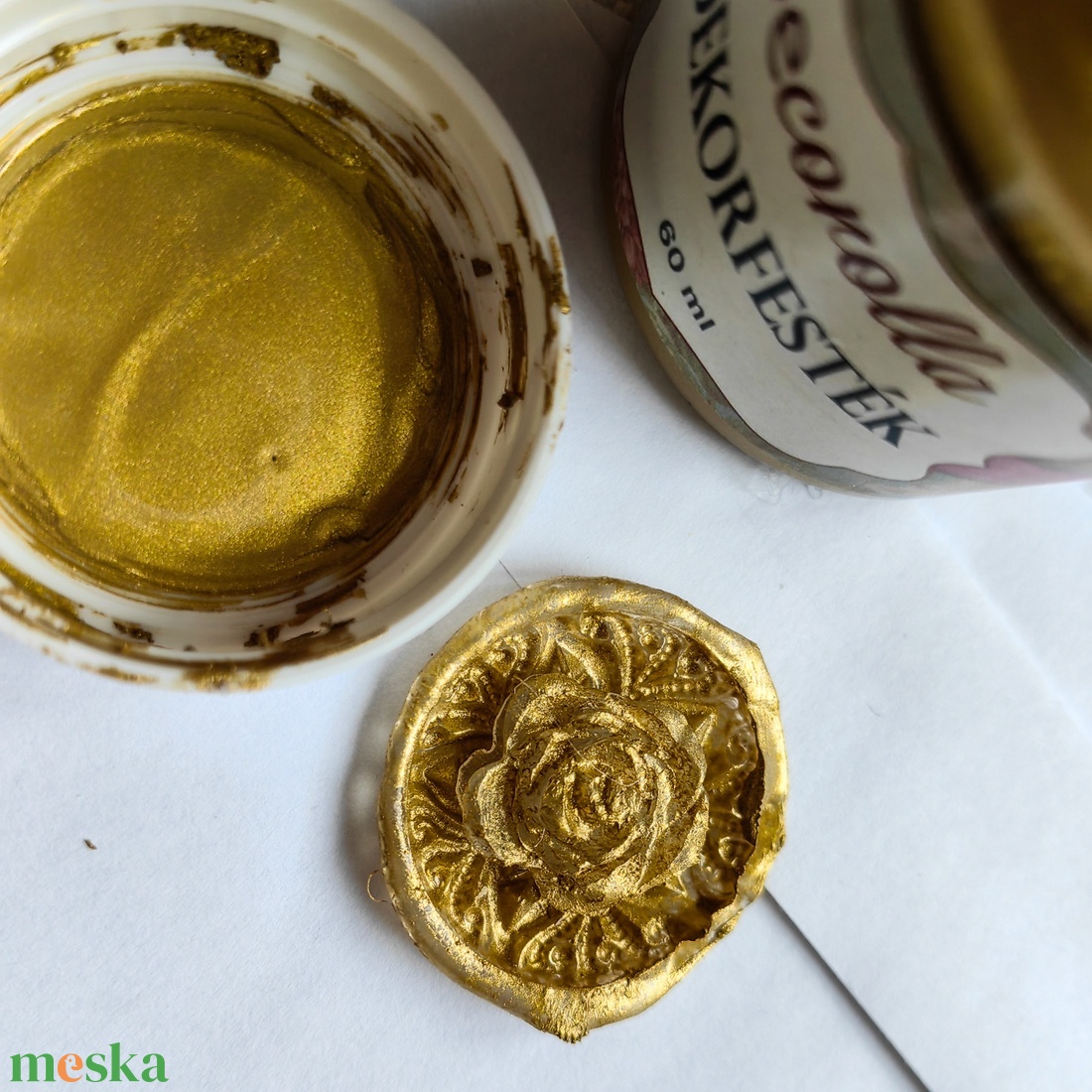 Levél, vagy meghívó pecsét (viaszpecsét)  - esküvő - meghívó & kártya - esküvői pecsét, bélyegző - esküvői viasz pecsét - Meska.hu